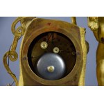 Heracles mantel clock, gilt bronze, France, circa 1830;