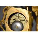 Heracles mantel clock, gilt bronze, France, circa 1830;