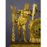 Heracles mantel clock, gilt bronze, France, circa 1830;