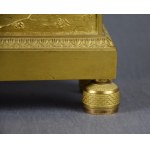 Heracles mantel clock, gilt bronze, France, circa 1830;