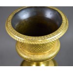Empire style candlesticks, gilt bronze, France, circa 1820.