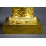 Empire style candlesticks, gilt bronze, France, circa 1820.