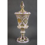 Puchar z herbem w stylu biedermeier, ok. 1850 r. Czechy