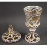 Puchar z herbem w stylu biedermeier, ok. 1850 r. Czechy