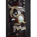 Para dużych pojemników na pędzle, Japonia, Meiji, kon. XIX w. 56 cm!
