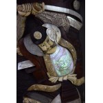 Para dużych pojemników na pędzle, Japonia, Meiji, kon. XIX w. 56 cm!