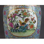 Famille rose vase Birds in the Garden, China, Qing dynasty, 19th century.