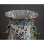 Famille rose vase Birds in the Garden, China, Qing dynasty, 19th century.