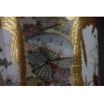 Grand vase Imperial Court, Kutani, Japon, Meiji, hauteur 56 cm !