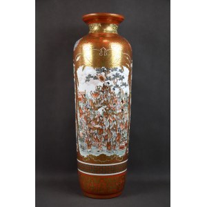 Grand vase Imperial Court, Kutani, Japon, Meiji, hauteur 56 cm !