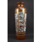 Grand vase Imperial Court, Kutani, Japon, Meiji, hauteur 56 cm !