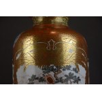 Grand vase Imperial Court, Kutani, Japon, Meiji, hauteur 56 cm !