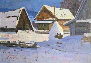 Artiom Tołstuchin (ur. 1981), Zima. Karpaty. Chaty, 2010