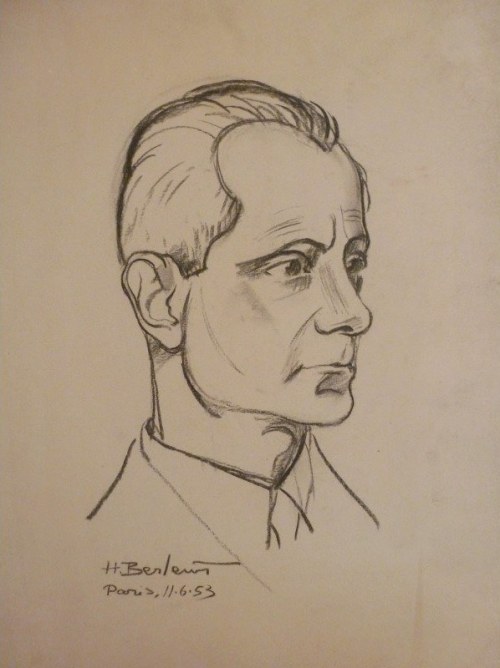 Henryk Berlewi (1894-1967), Portret mężczyzny, 1953