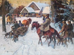 Juliusz Słabiak (1917-1973), Powrót z polowania
