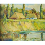 Slawomir Mieleszko (1938-2021), Landscape with huts, 1999