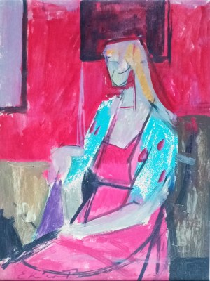 Jan Ekiert (1907-1993), Siedząca kobieta