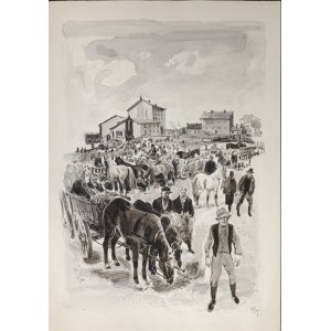 Waclaw Siemi±tkowski (1896-1977), At the Market, 1975