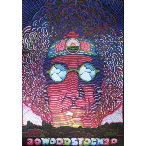 Jan Sawka (1946-2012), Woodstock 30, 1998 (plakat sygnowany, numerowany, edycja limitowana)