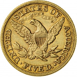 5 dolarów, 1880, (Filadelfia)