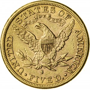 5 dolarów, 1881, S (San Francisco)