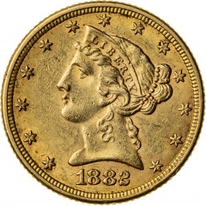 5 dolarów, 1882, (Filadelfia)