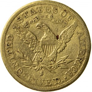 5 dolarów, 1886, S (San Francisco)