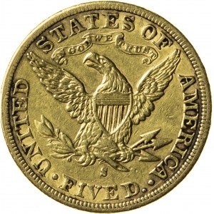 5 dolarów, 1886, S (San Francisco)