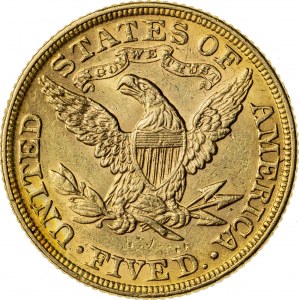 5 dolarów, 1893, (Filadelfia)
