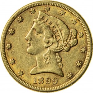 5 dolarów, 1899, S (San Francisco)