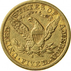 5 dolarów, 1899, S (San Francisco)