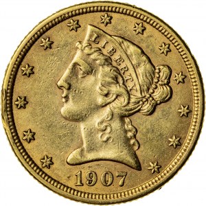 5 dolarów, 1907, (Filadelfia)