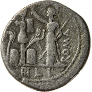 srebrny denar, 119 r. p.n.e., M. Furius L. f(ilius) Philus, Republika Rzymska