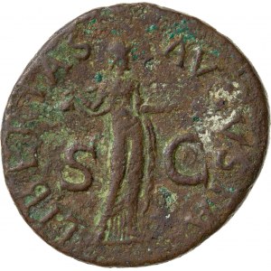 brązowy (miedziany) as, wybity między 50-54 r., Klaudiusz (41-54 n.e.), Cesarstwo Rzymskie
