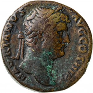 brązowy (miedziany) as, wybity ok. 134-138 r., Hadrian (117-138), Cesarstwo Rzymskie