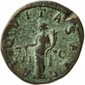 brązowy (orichalcum) sesterc wybity w 240 r., Giordian III (238-244), Cesarstwo Rzymskie
