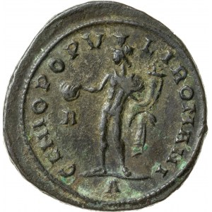 brązowy Follis, wybity ok. 296-297 r., Maksymin Herkulejski (286-305), Cesarstwo Rzymskie, R