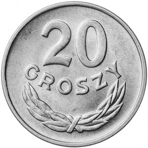 20 groszy, 1949, aluminium