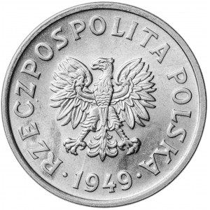 20 groszy, 1949, aluminium