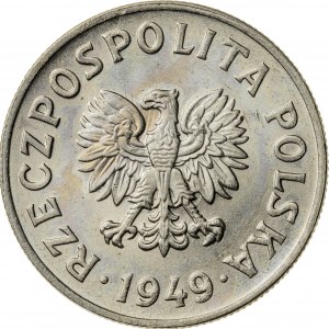 50 groszy, 1949, MN, PRZEPIĘKNY EGZEMPLARZ