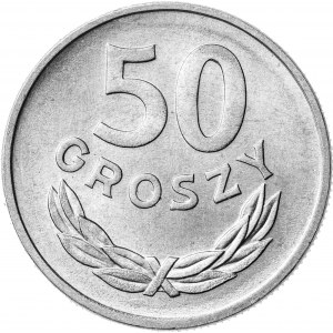 50 groszy, 1957, aluminium