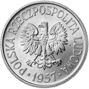 50 groszy, 1957, aluminium
