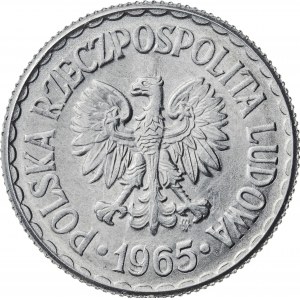 1 zł, 1965, aluminium