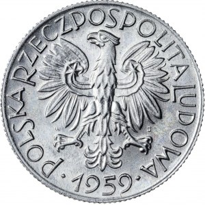 5 zł 1959, Rybak, aluminium