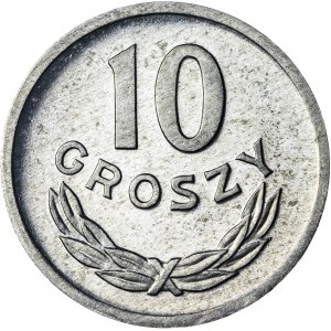 10 groszy, 1975, aluminium, efekt proof like