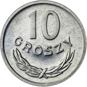 10 groszy, 1981, aluminium, efekt proof like