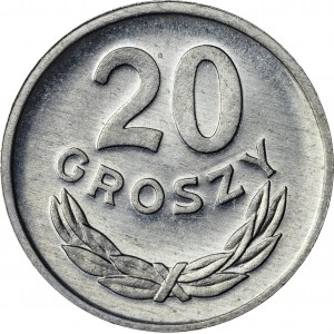 20 groszy, 1978, aluminium, efekt proof like