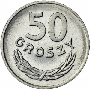 50 groszy, 1973, aluminium, efekt proof like - PRZEPIĘKNA