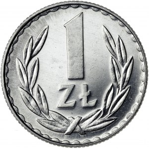 1 zł, 1981, aluminium, efekt proof like - PRZEPIĘKNA