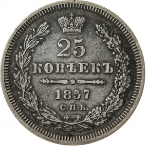 25 kopiejek, 1857, Sankt Petersburg, Rosja